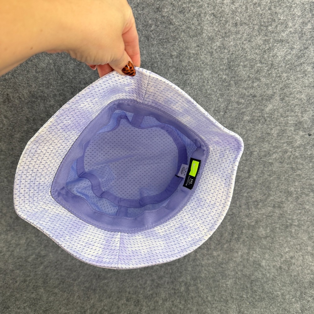 Nike‎ Womens Futura Tie Dye Bucket Hat (M/L) White Gray Purple DH1366-569 NWT * - Picture 7 of 7